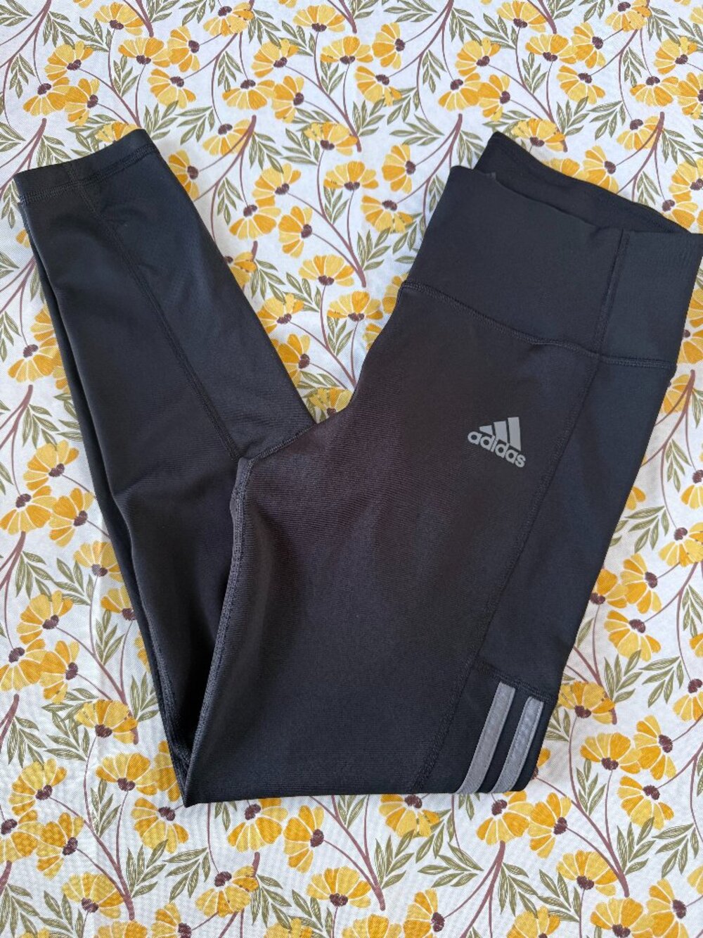 Adidas Primegreen AEROREADY Black Athletic Leggings Side Pocket Women’s M